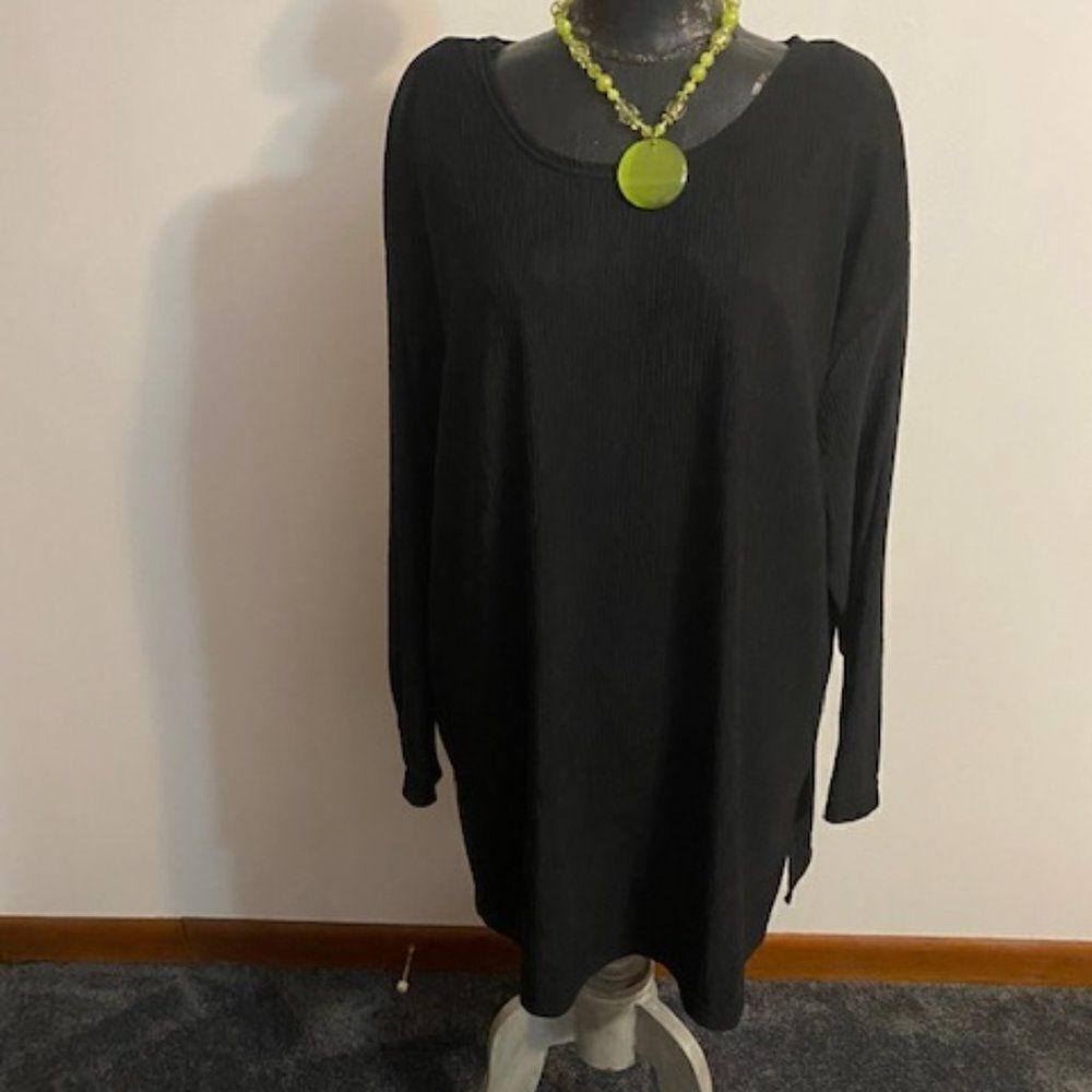 Authentics Anthony Mark Hankins Vintage Black tunic, size 24